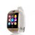 Curved Display Smart Watch Gold-White Q18