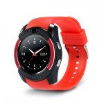 V8 smart watch red