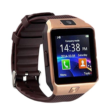 Alphaone m8 premium smartwatch gold brown (monitor de frecvență cardiacă)