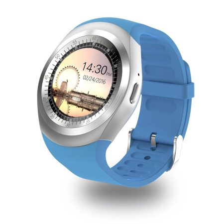 AlphaOne Y1 Smart ceas albastru - ecran tactil, notificări, apeluri, pedometru