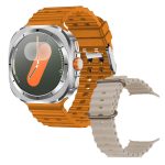   A25 ULTRA Okosóra ezüst dial - bézs,narancssárga szilikon szíjjal
