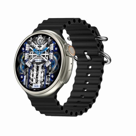 ChronoFlex Okosóra fekete – Kerek HD Kijelzővel és Fejlett Egészségfigyelő Funkciókkal