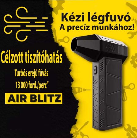 AirBlitz - Kompakt Professzionális Légfuvó,Légseprű AirBlitz - Kompakt Professzionális Légfuvó,Légseprű