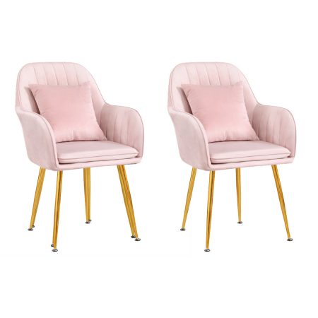 Corvania 2db szék Világos rózsaszín-arany Corvania 2db szék Világos rózsaszín-arany