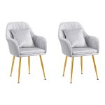 Corvania  2db szék  Világosszürke-arany