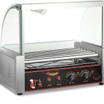 Hot dog sütőgép 7 görgővel, dupla hőfokszabályzással