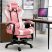 Likeregal 920 gamer szék lábtartóval, masszázs funkcióval, pink