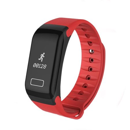  Brățară inteligentă F1 roșu - caracteristici- fitness, conectare anti-furt, Android și ios.