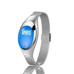   Ceas inteligent christina argintiu (Z18)Christina Silver Smartwatch (Z18) - Un ceas cu adevărat șic, cu o curea subțire de metal pentru a vă menține feminină în timpul exercițiilor fizice.