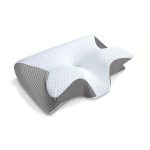   Ergonomikus Memóriahabos Nyak- és Válltámasztó Párna – Kétoldalas Kialakítással - 62*37*8/12cm