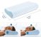 CoolCloud memóriahabos nyakpárna – Jégselyem huzattal, ergonomikus hullámforma - 50*30*7cm