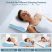 CoolCloud memóriahabos nyakpárna – Jégselyem huzattal, ergonomikus hullámforma - 50*30*7cm