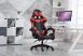 RACING PRO X Gamer szék  lábtartóval, piros-fekete Ingyenes szállítással