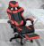 RACING PRO X Gamer chair with footrest red and black