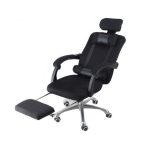    Scaun pivotant cu suport pentru picioare, negru Transport gratuit-Transport gratuit - Confort și confort, design ergonomic!