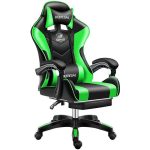 Likeregal 920 gamer szék lábtartóval zöld