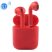 I7S earphones -red-