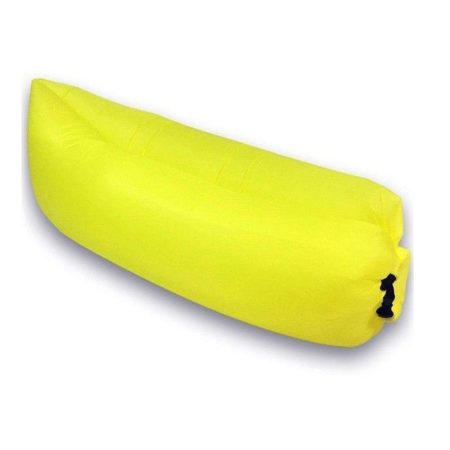 Lazy Bag - Saltea gonflabilă galben lamiie  pentru confort, oricând și oriunde.