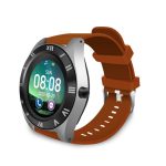M11 smart watch with brown strap