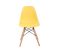4 db modern szék konyha, nappali, étkező vagy kültéri használathoz-sárga