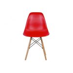   4 db modern szék konyha, nappali, étkező vagy kültéri használathoz-piros