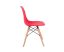 4 db modern szék konyha, nappali, étkező vagy kültéri használathoz-piros