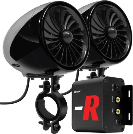 Bluetooth vízálló motorkerékpár sztereo hangszóró szett - Bluetooth + FM Rádió + AUX