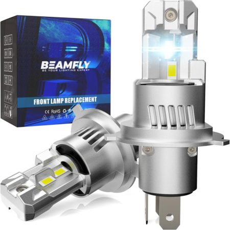BEAMFLY H4 LED Fényszóró Izzó – 20000LM, 6000K Hideg Fehér Fény (2 darabos készlet) BEAMFLY H4 LED Fényszóró Izzó – 20000LM, 6000K Hideg Fehér Fény (2 darabos készlet)