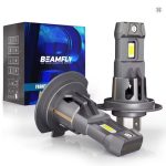   BEAMFLY H7 LED Fényszóró Izzó – 15000 LM, 6000K Hideg Fehér Fény (2 darabos készlet)