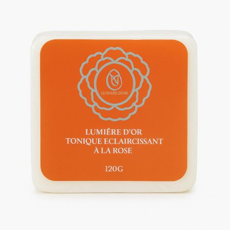 Savon Lumière d’Or – Bőrvilágosító és Tonizáló Rózsaszappan (120 g) Savon Lumière d’Or – Bőrvilágosító és Tonizáló Rózsaszappan (120 g)