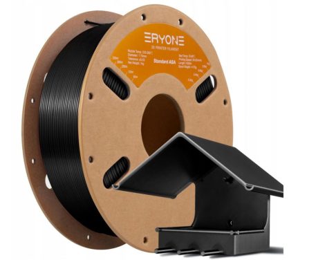 ERYONE ASA 3D Nyomtató Filament – 1,75 mm, ASA fekete, ±0,03 mm Pontosság, 1 kg Tekercs, Kültéri és Ipari Felhasználásra
