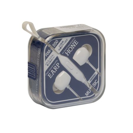 Remax RM-550 vezetékes fülhallgató mikrofonnal Remax RM-550 vezetékes fülhallgató mikrofonnal