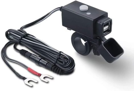 iMESTOU Motoros USB Töltő – 5V 2.1A, vízálló, dupla USB, kapcsolóval és biztosítékkal (12V/24V) iMESTOU Motoros USB Töltő – 5V 2.1A, vízálló, dupla USB, kapcsolóval és biztosítékkal (12V/24V)