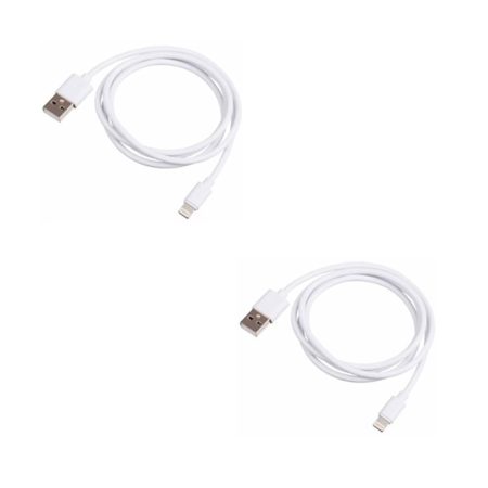 2 db 1 méteres USB – Lightning kábel (fehér) – iPhone / iPad / iPod / AirPods