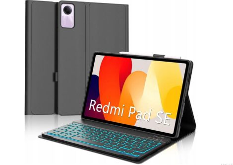 Prémium Bluetooth Billentyűzetes Tok Xiaomi Redmi Pad SE kompatibilis 11" (2023) Tablethez – Trackpaddal, Háttérvilágítással Prémium Bluetooth Billentyűzetes Tok Xiaomi Redmi Pad SE kompatibilis 11" (2023) Tablethez – Trackpaddal, Háttérvilágítással