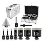   FOCSTOL Diamond Core  – 10 részes gyémánt fúrószár készlet porcelánhoz és csempéhez