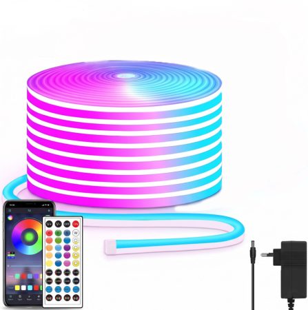 RGB LED Neon Flexibil Szalag 1x15 m– APP + Távirányító, IP67 RGB LED Neon Flexibil Szalag 1x15 m– APP + Távirányító, IP67
