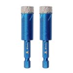   BRSCHNITT 14 mm Száraz Gyémánt Lyukfúró Készlet – 2 db/csomag, Hatszög Szárral