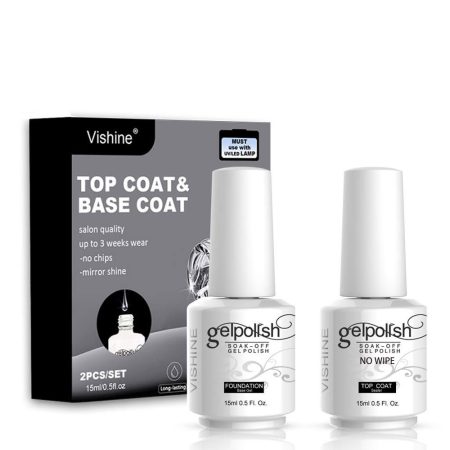 Vishine tartós leoldható géllakk alap- és fedőlakk szett 2*15 ml