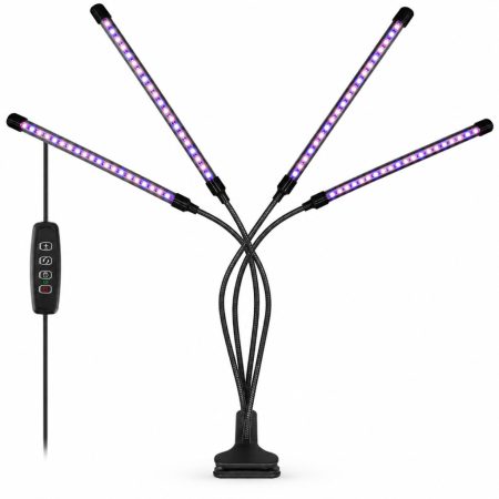 LED növénynevelő lámpa szobanövényekhez – 4 fejjel, időzítővel és állítható fényerővel LED növénynevelő lámpa szobanövényekhez – 4 fejjel, időzítővel és állítható fényerővel