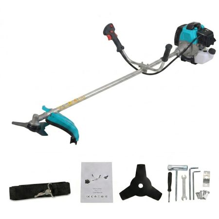 Benzines fűkasza / bozótvágó – 72 cm³, 2 ütemű motorral - Kék Benzines fűkasza / bozótvágó – 72 cm³, 2 ütemű motorral - Kék