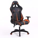   Sintact Gamer szék Narancs-Fekete lábtartónélkül -Megérkezett!legújabb kialakítás,még kényelmesebb felület!