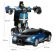 Távirányítós átalakuló Bugatti robotautó lánghatású párával Távirányítós átalakuló Bugatti robotautó lánghatású párával