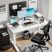 NearHub OD20E-W-120 elektromos állítható magasságú íróasztal – fehér, 120 × 60 cm