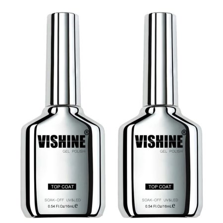 Vishine No Wipe UV/LED fényzselé fedőlakk – 2 × 16 ml Vishine No Wipe UV/LED fényzselé fedőlakk – 2 × 16 ml