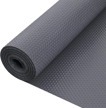 Zindoo csúszásgátló fiók- és polcvédő alátét – 30 × 300 cm, sötétszürke pontmintás