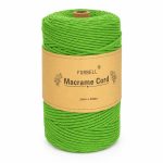   Forbell zöld makraméfonal kreatív kézműves munkákhoz, 2 mm × 300 m