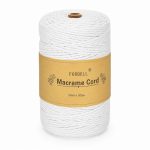   Forbell fehér makraméfonal kreatív kézműves munkákhoz, 2 mm × 300 m