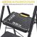 KINGRACK 5-step folding ladder, black, with fixed tool holder and side handrails - 360 kg maximum load capacity KINGRACK 5-step folding ladder, black, with fixed tool holder and side handrails - 360 kg maximum load capacity
