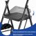 KINGRACK 3-Step Folding Ladder, Black, with Safety Lock KINGRACK 3-Step Folding Ladder, Black, with Safety Lock